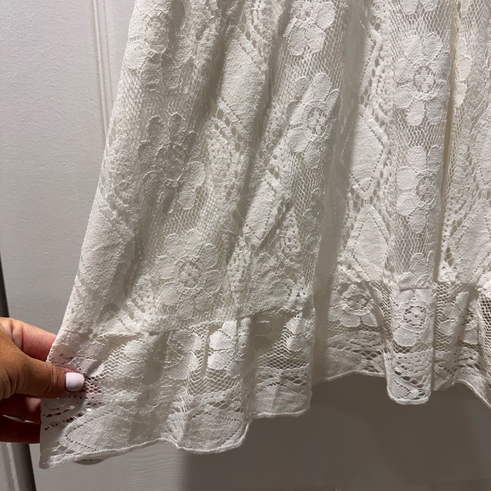 Cupshe white lace dress XL EUC super cute!!!!!! - Picture 3 of 12